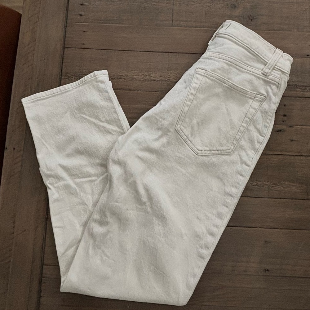 Abercrombie ankle straight ultra high rise